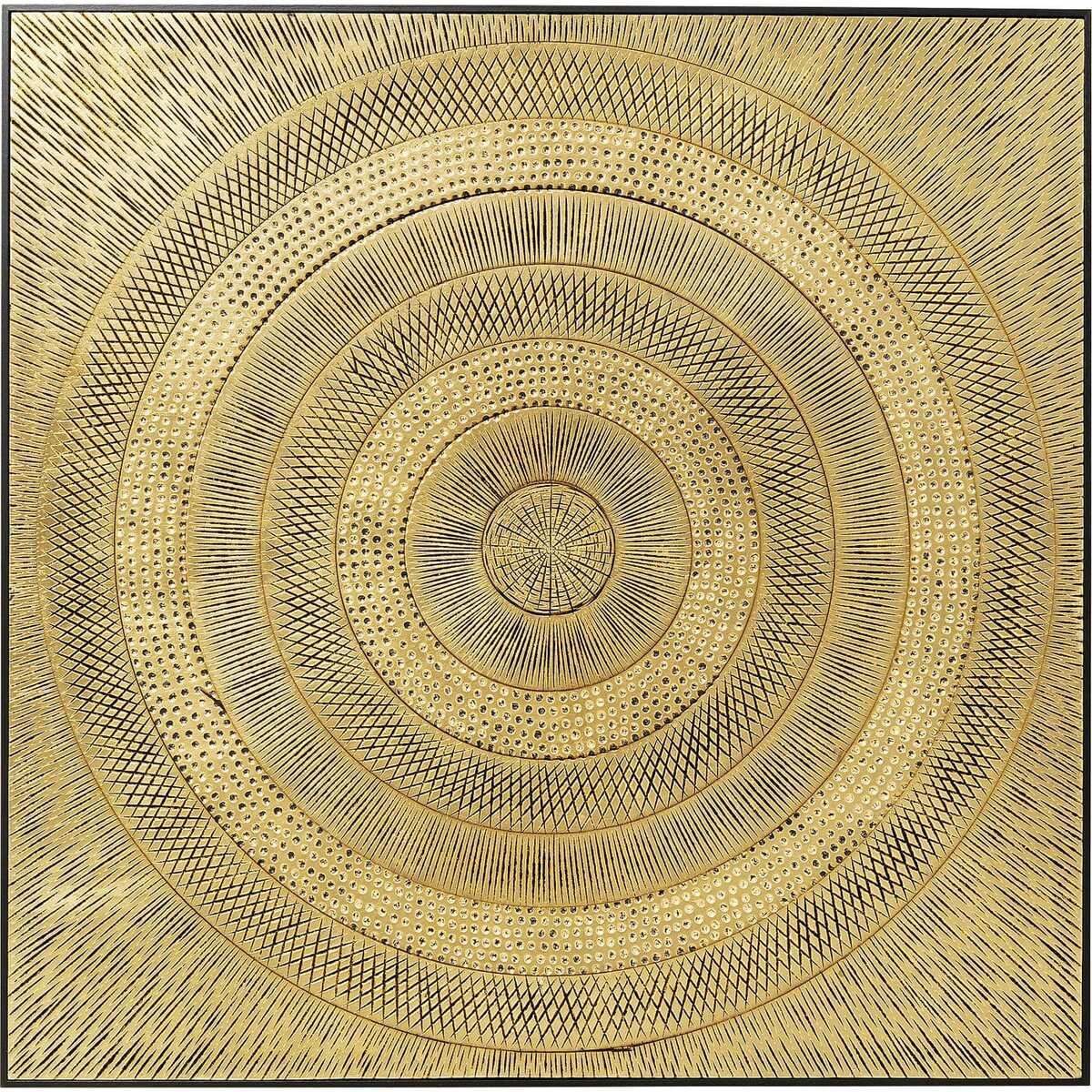 KARE Design Tableau-objet Art Circle or 120x120  