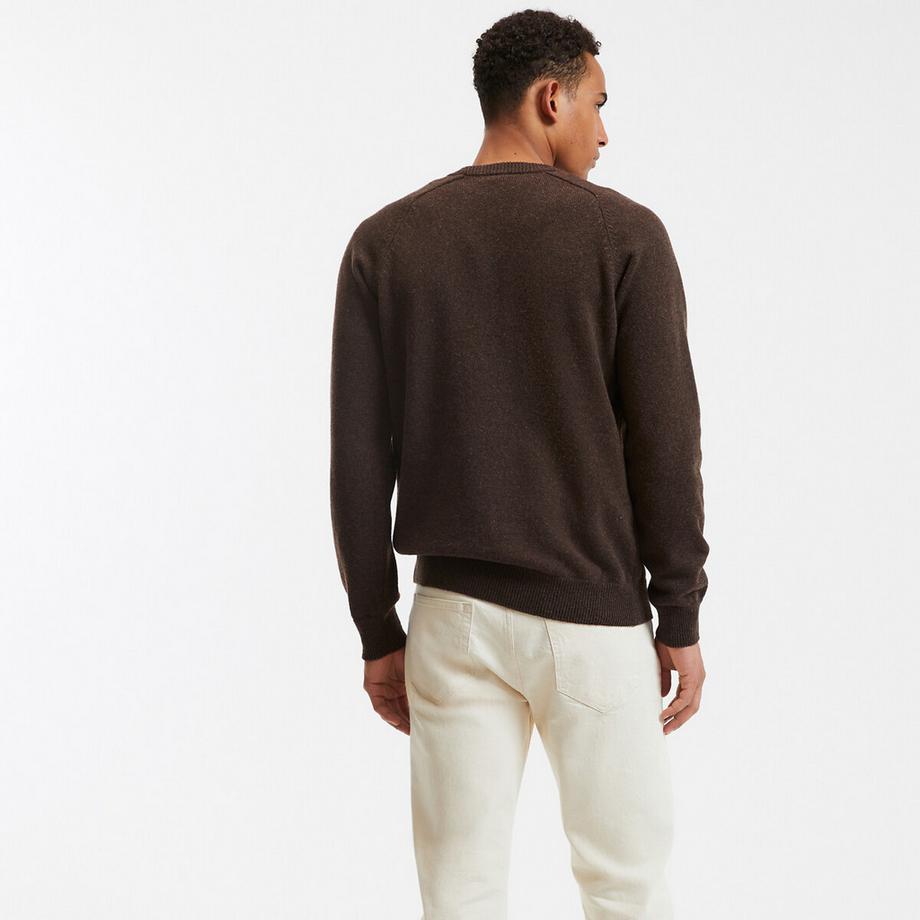 La Redoute Collections Pull col rond en lambswool  