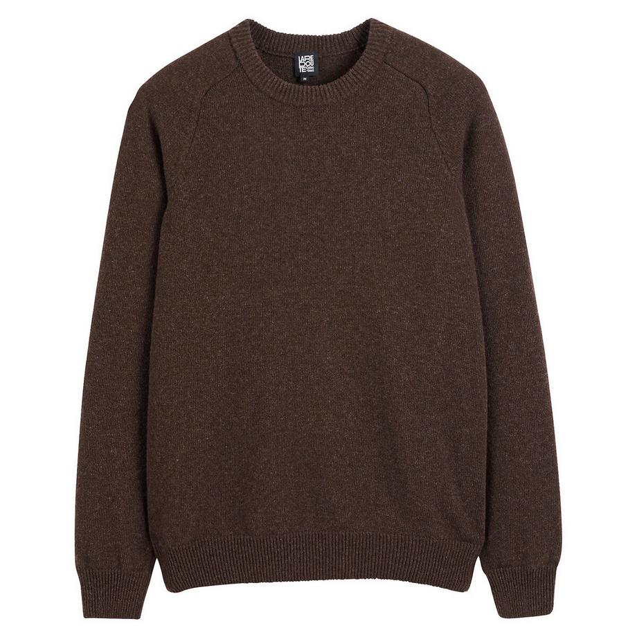 La Redoute Collections Pull col rond en lambswool  