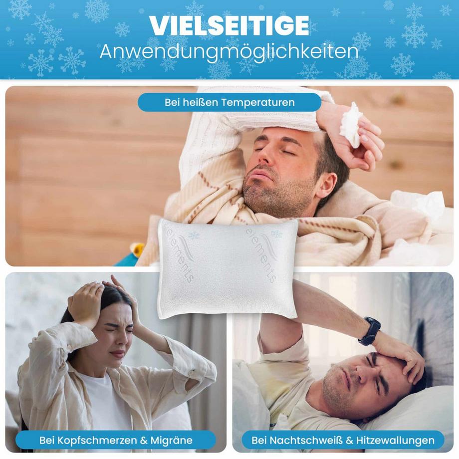 Mara Vital Elements Cool Kühlender Kissenbezug 2er Set Bio GOTS Premium  