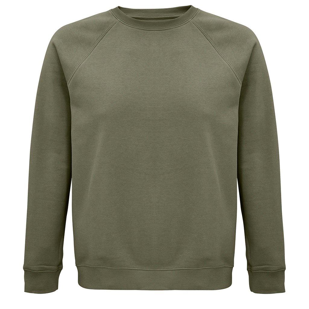 Image of Space Sweatshirt Aus Biologischem Anbau Raglanärmel Damen Khaki XS
