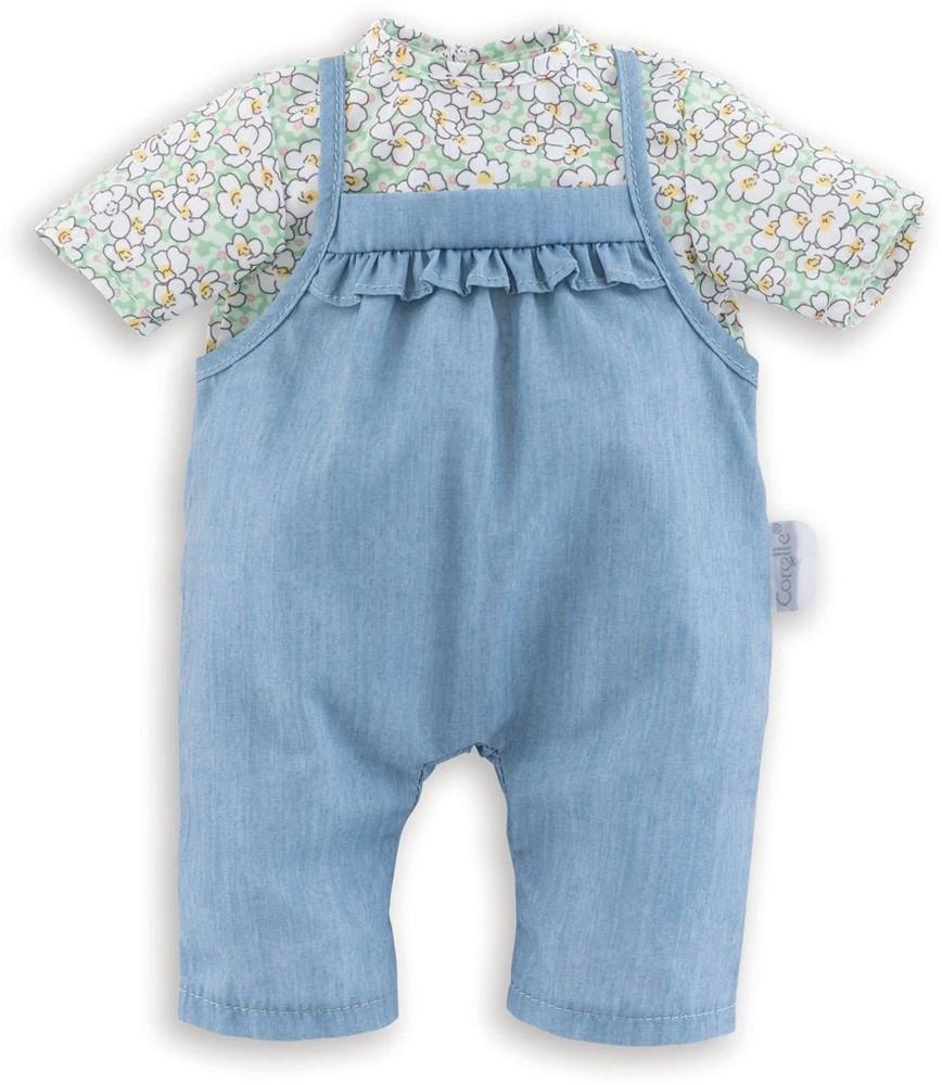 Image of Mon Grand Poupon Overall & Bluse Babypuppe 36 cm