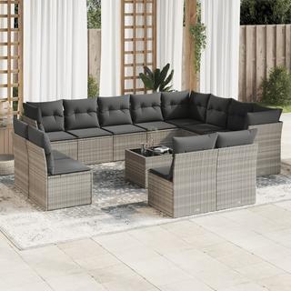 VidaXL set divano da giardino Polirattan  