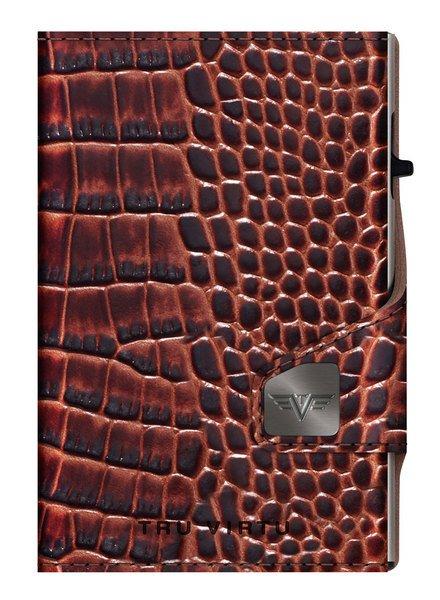 Tru Virtu Portefeuille Coin Pocket Croco  