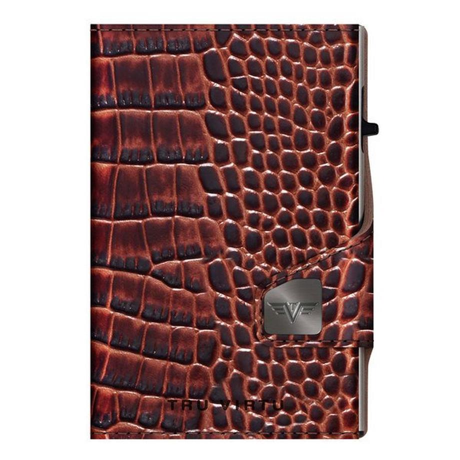 Tru Virtu Portefeuille Coin Pocket Croco  