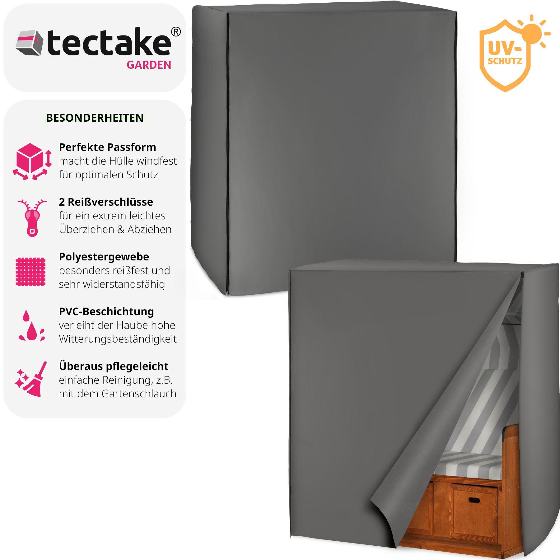 Tectake Housse de protection pour corbeille de plage  