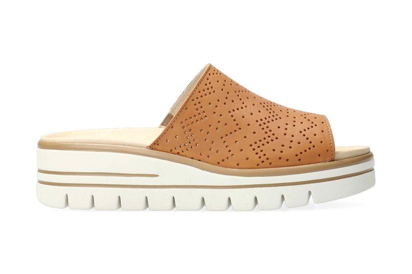 Image of Cleo - Leder Sandale Damen Braun 36