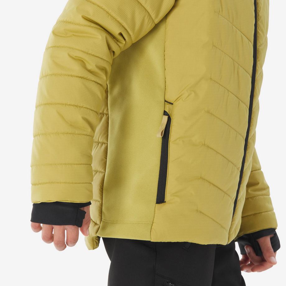 QUECHUA  Doudoune de randonnée chaude enfant 7-15 ans, MH 500 jaune 