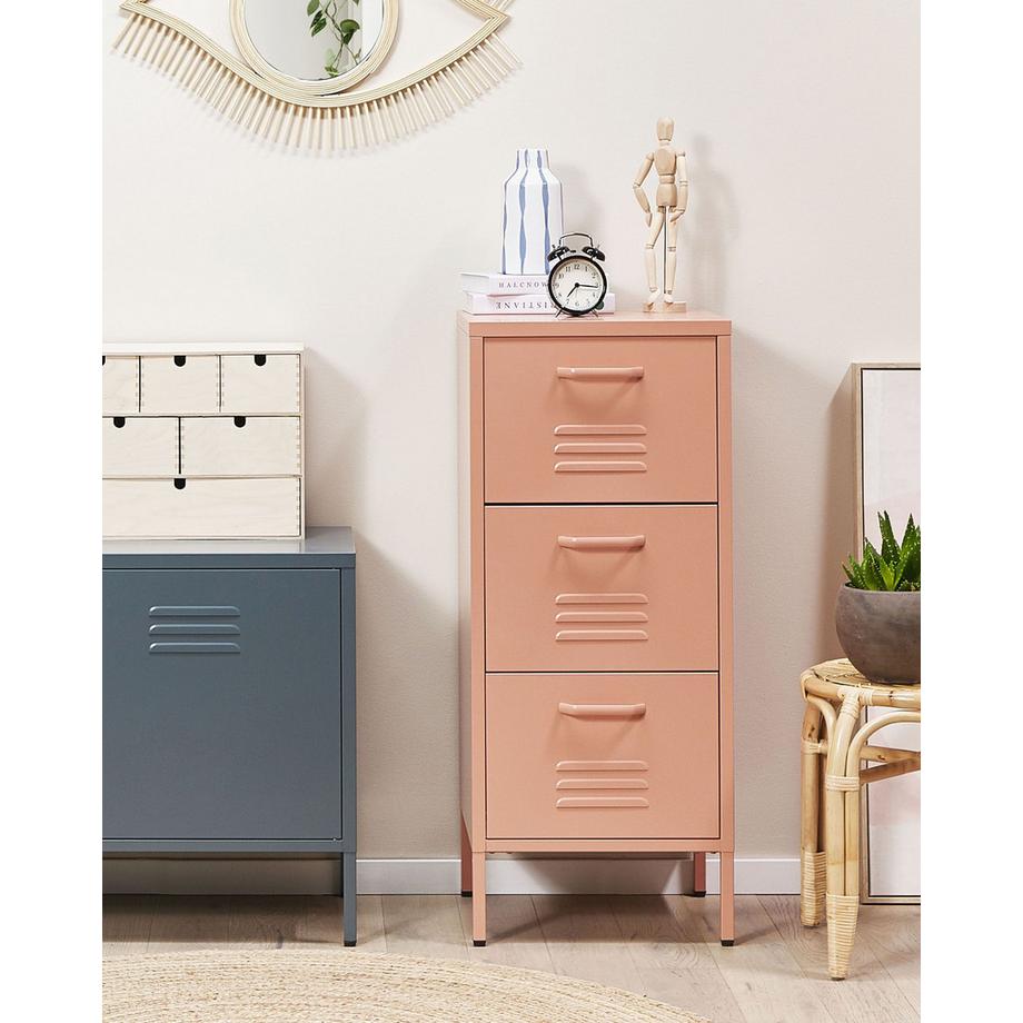 Beliani Büroschrank aus Stahl Modern WOSTOK  