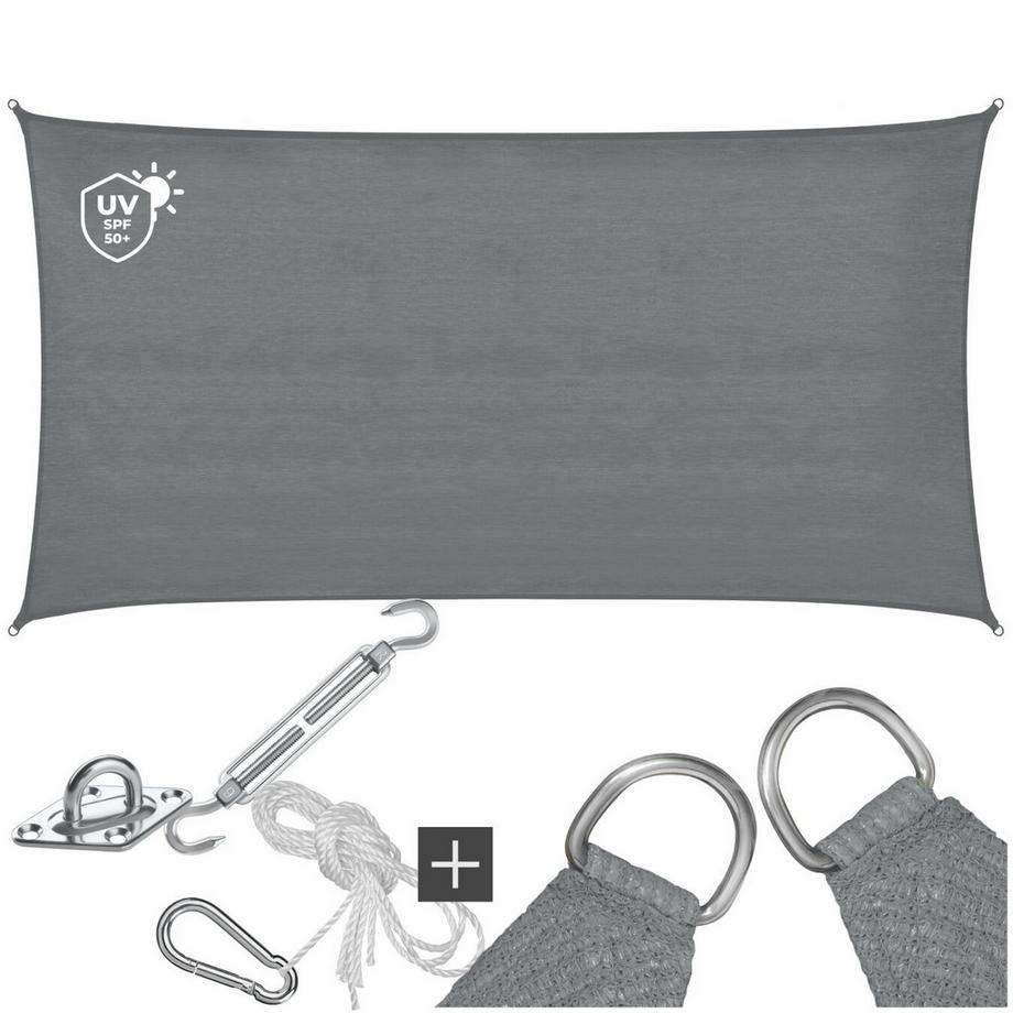 Voile d’ombrage SUNNY HDPE de 185 g/m² et protection UV à 87 %