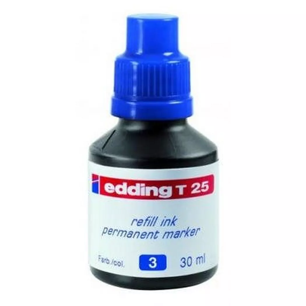 edding T 25 Refill Ink Permanent Marker Blue 4-T25003