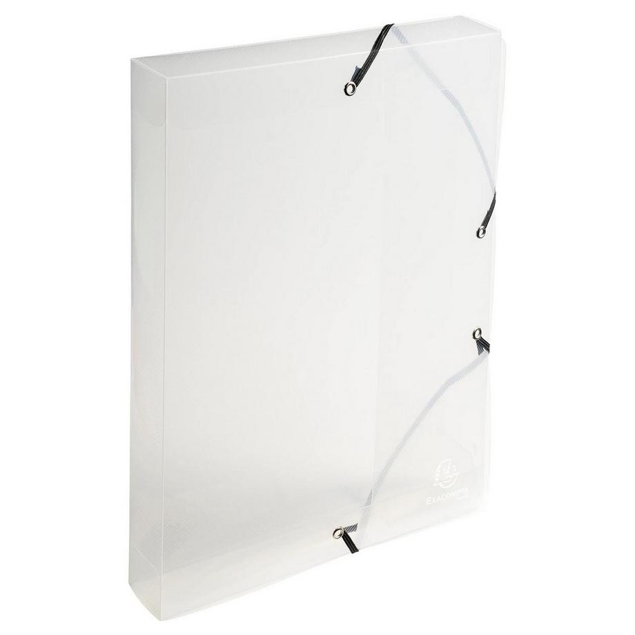 Exacompta Boite de classement Exabox Dos 40mm Polypropylène Crystal Colours - A4 - x 8  