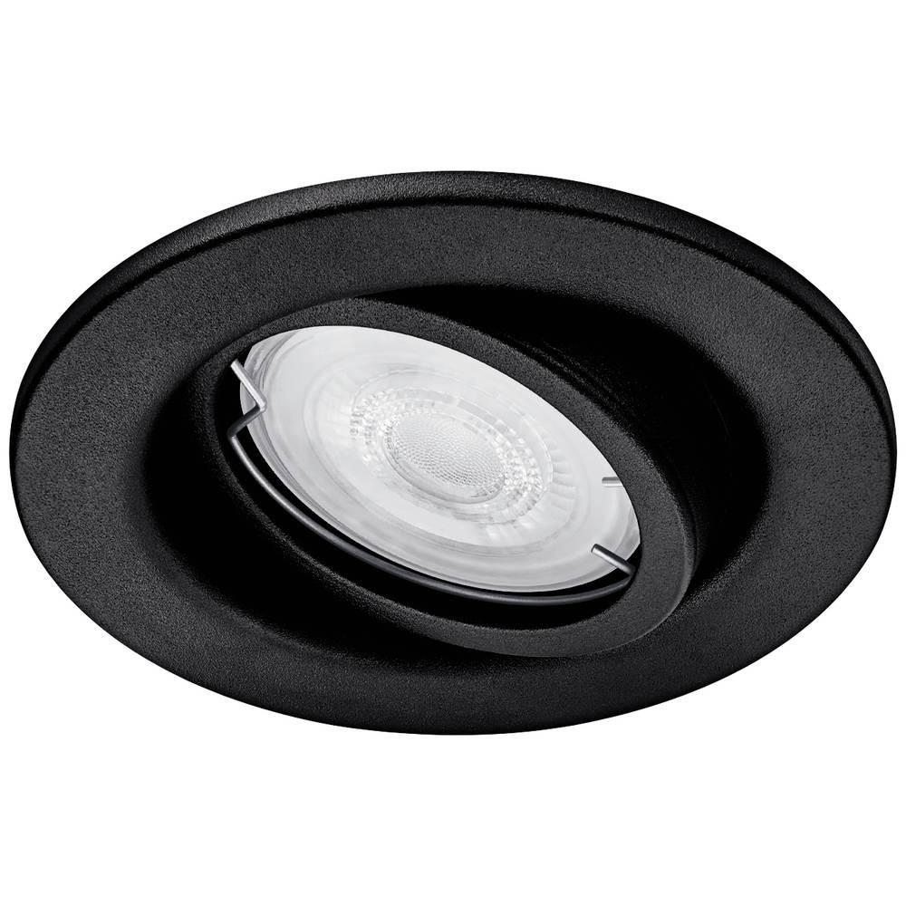 Philips Lighting Fresco LED-Einbauleuchte GU10 4.6 W Schwarz  