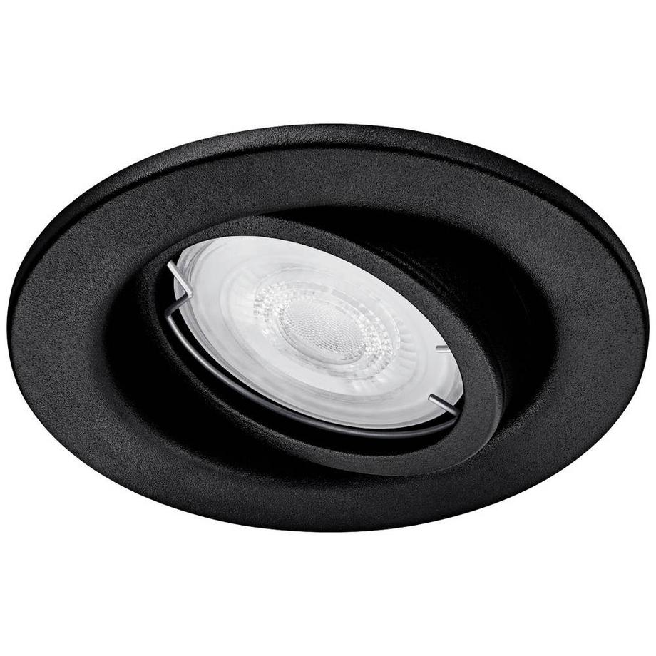 Fresco LED-Einbauleuchte GU10 4.6 W Schwarz