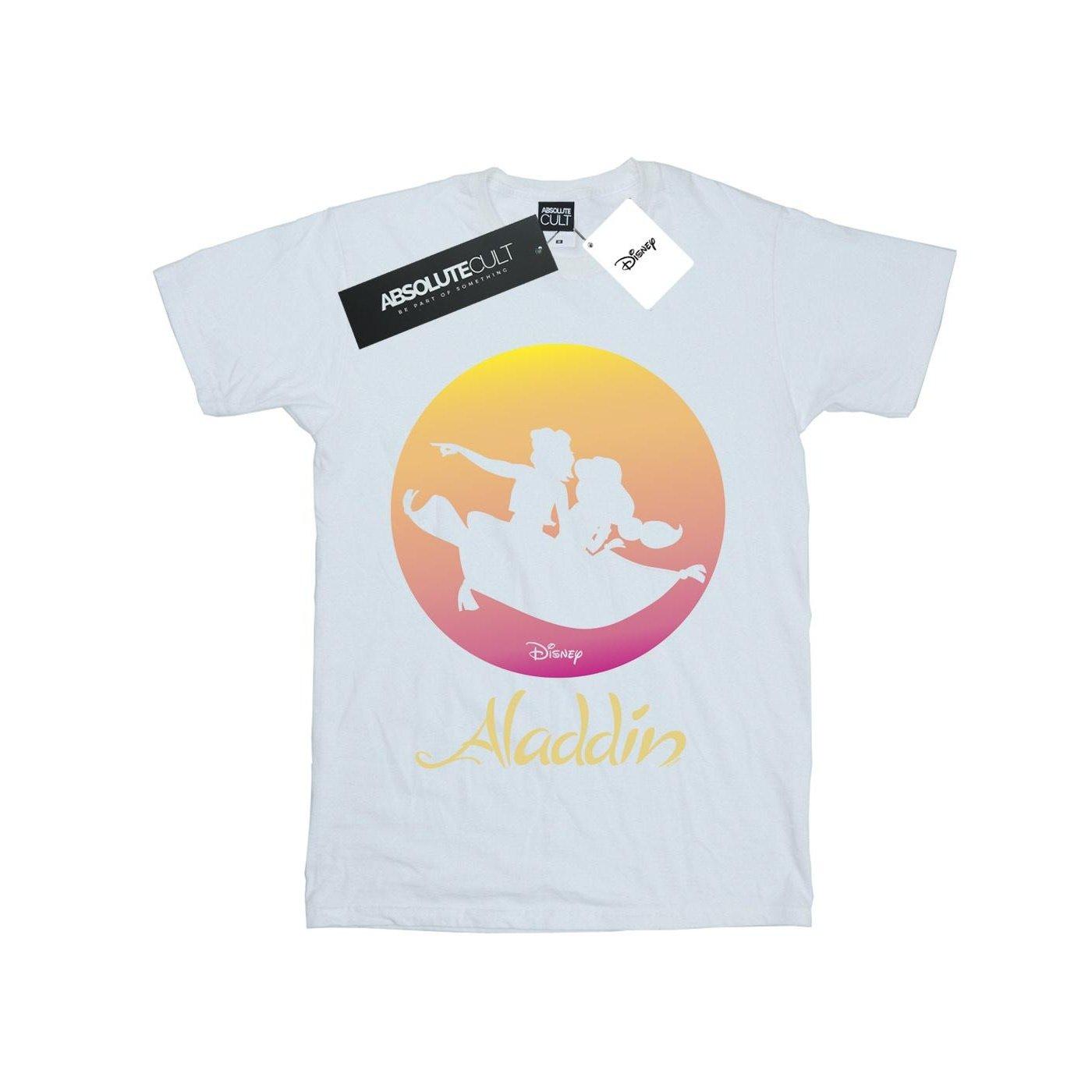Image of Aladdin Flying Sunset Tshirt Damen Weiss L