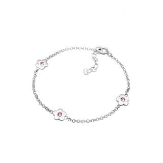 Elli  Bracelet Enfants Fleurs Filigrane Avec Cristaux Rose 