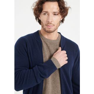 Studio Cashmere8  LUKE 10 Cardigan con collo a bomber - 100% cashmere 