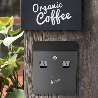 B2X Cendrier mural pour usage extérieur  