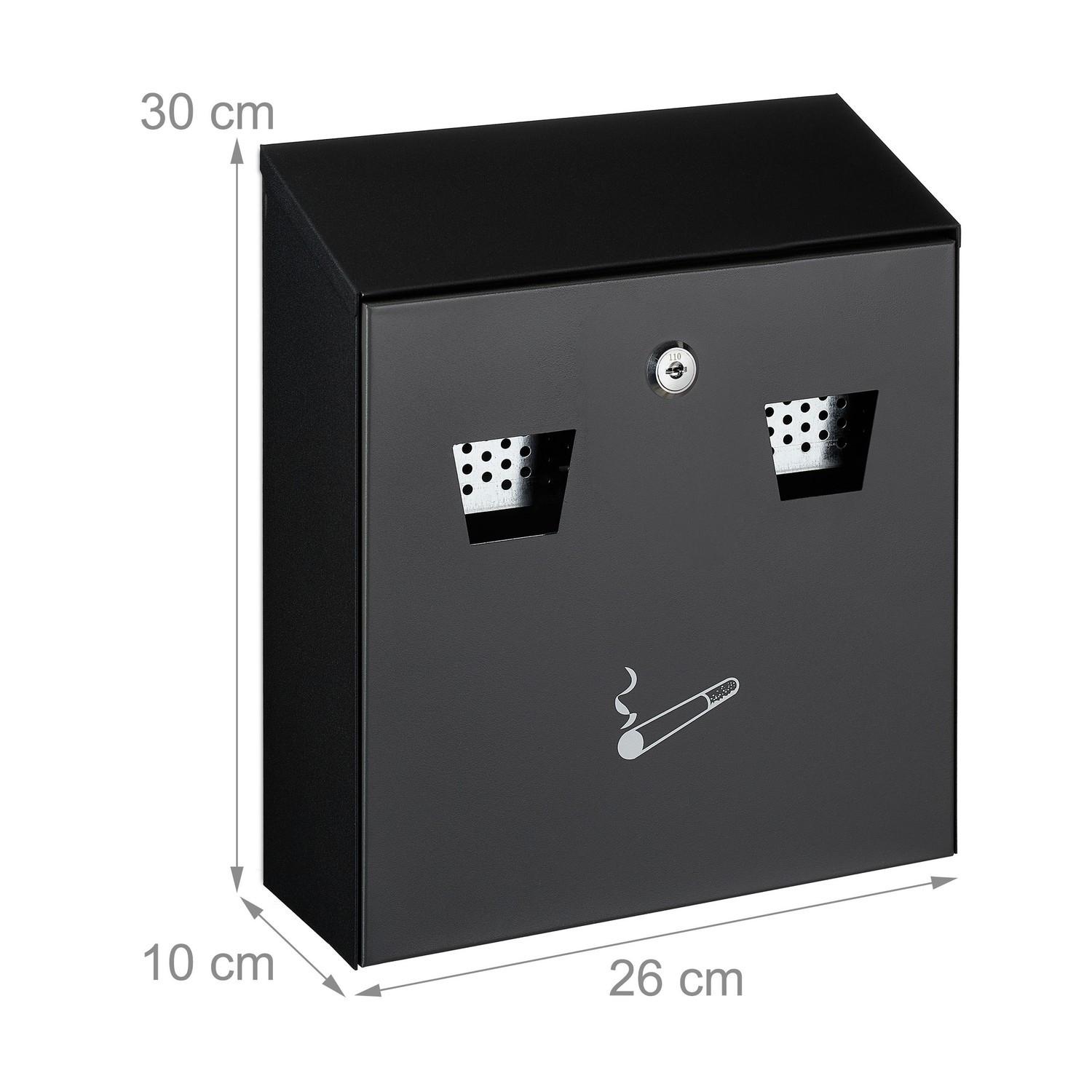 B2X Cendrier mural pour usage extérieur  