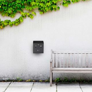 B2X Cendrier mural pour usage extérieur  