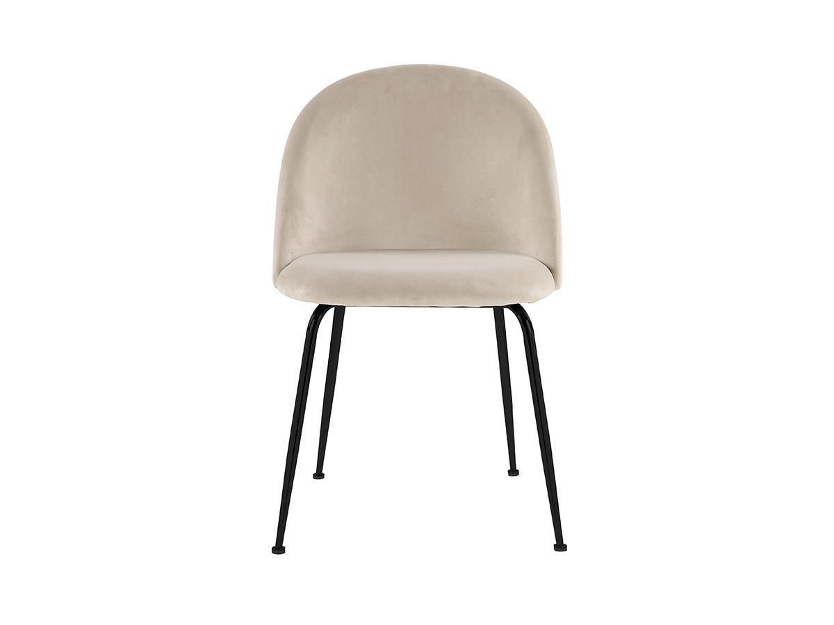 Vente-unique Stuhl 2erSet MELBOURNE Samt es Metall  