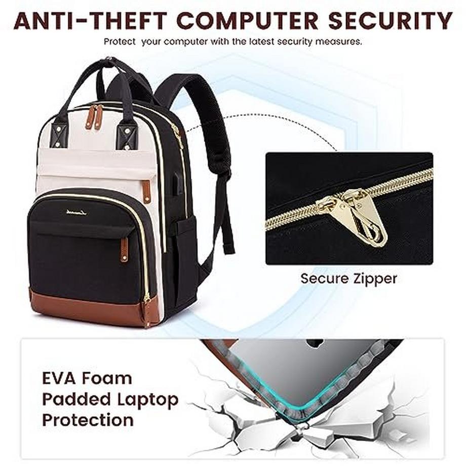 Only-bags.store Großer 17 Zoll Wasserdichter Laptop Rucksack  