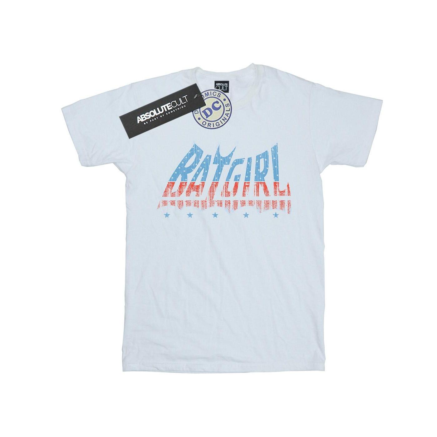 Image of Batgirl American Logo Tshirt Jungen Weiss 152-158