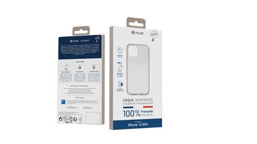 Muvit For France  Coque renforcée souple Muvit For Change Crystal Soft pour iPhone 12 Transparent 