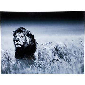 Bild Glas Lion King Standing 120x160cm