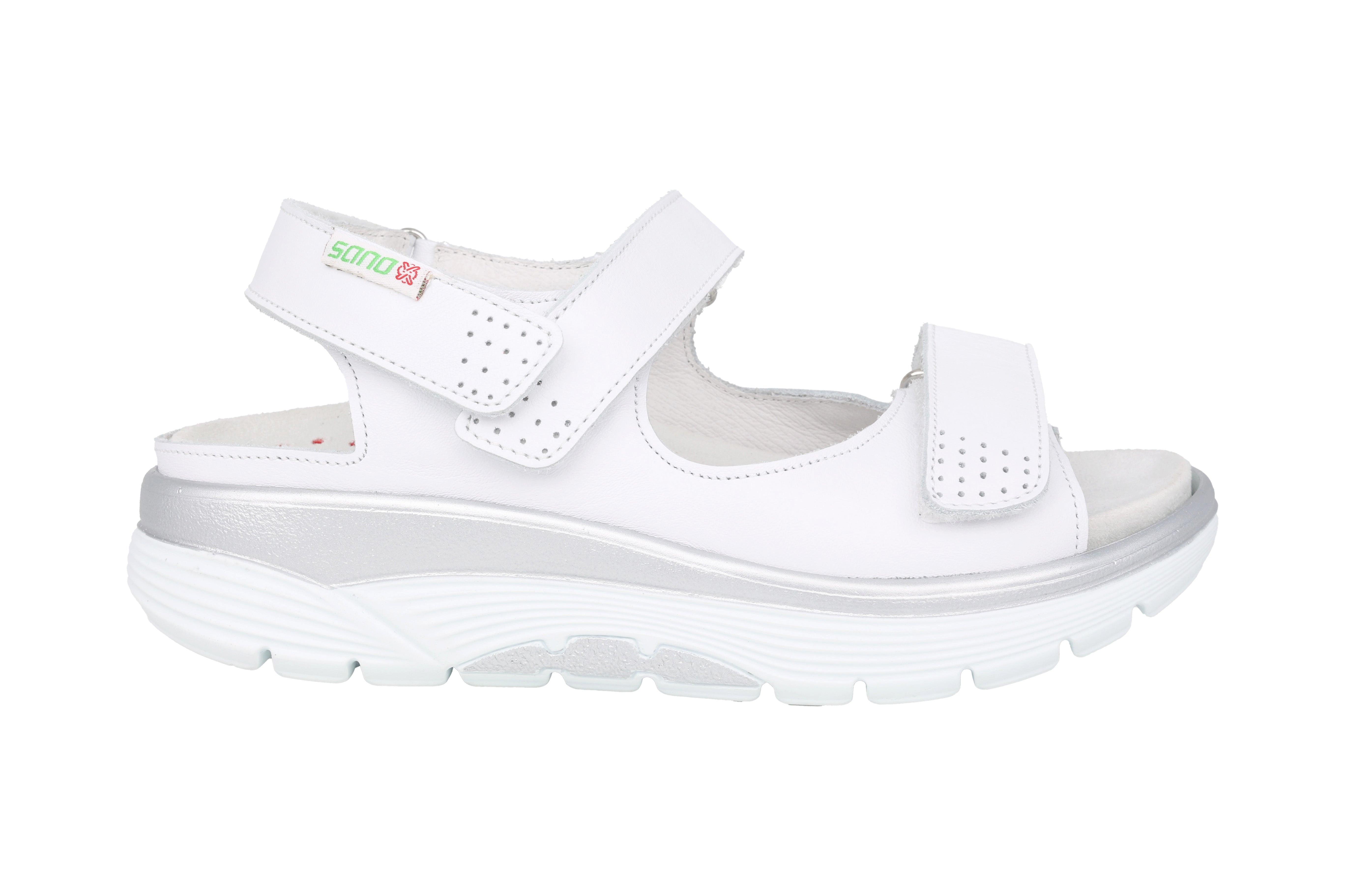 Image of Norine - Leder Sandale Damen Weiss 38