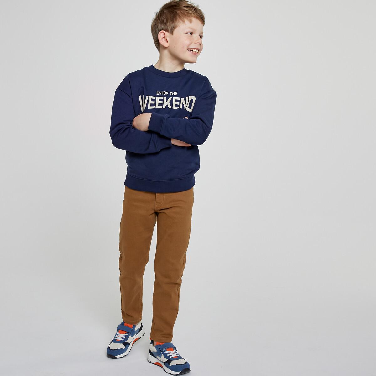 Image of Hose Mit Geradem Bein Jungen Beige 134/140