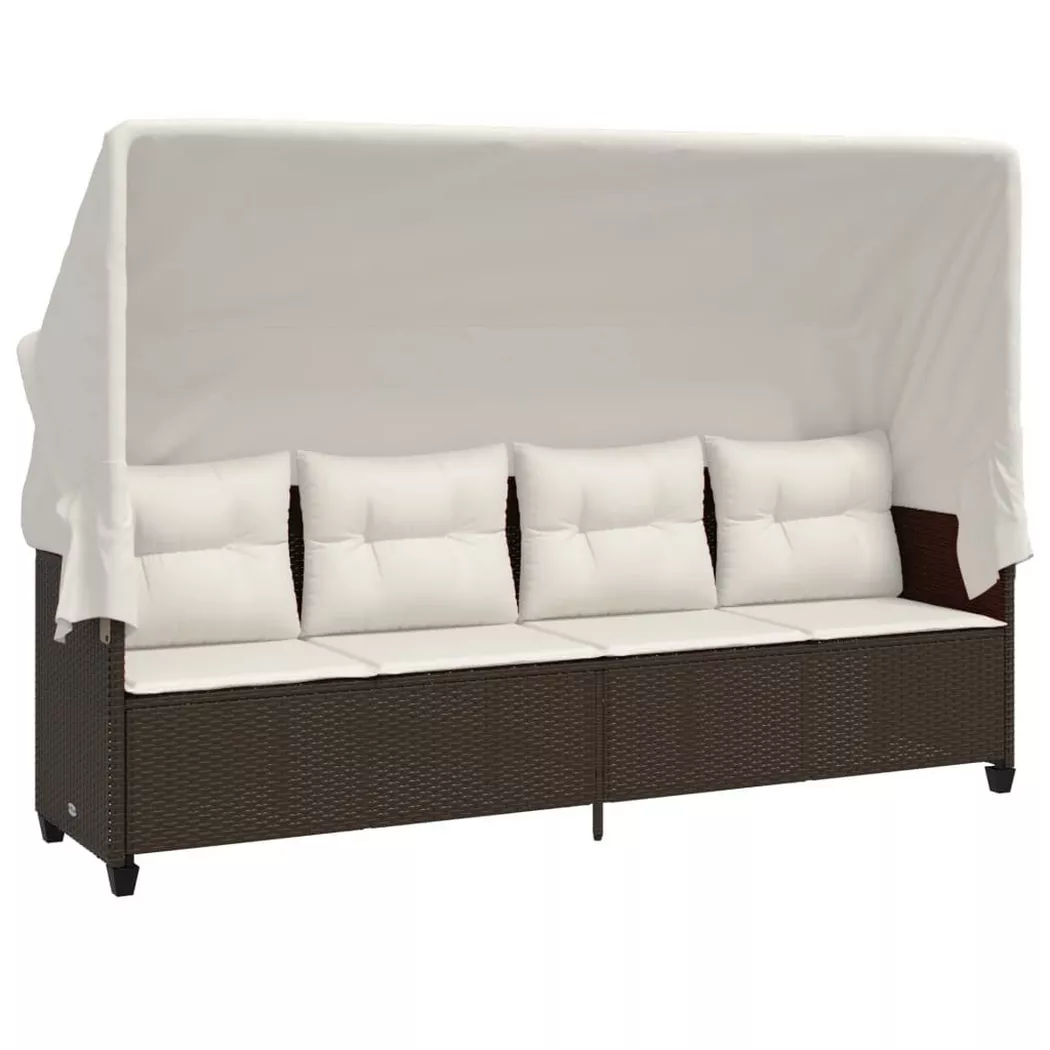 VidaXL - Chaise longue, One Size, Charcoal Black