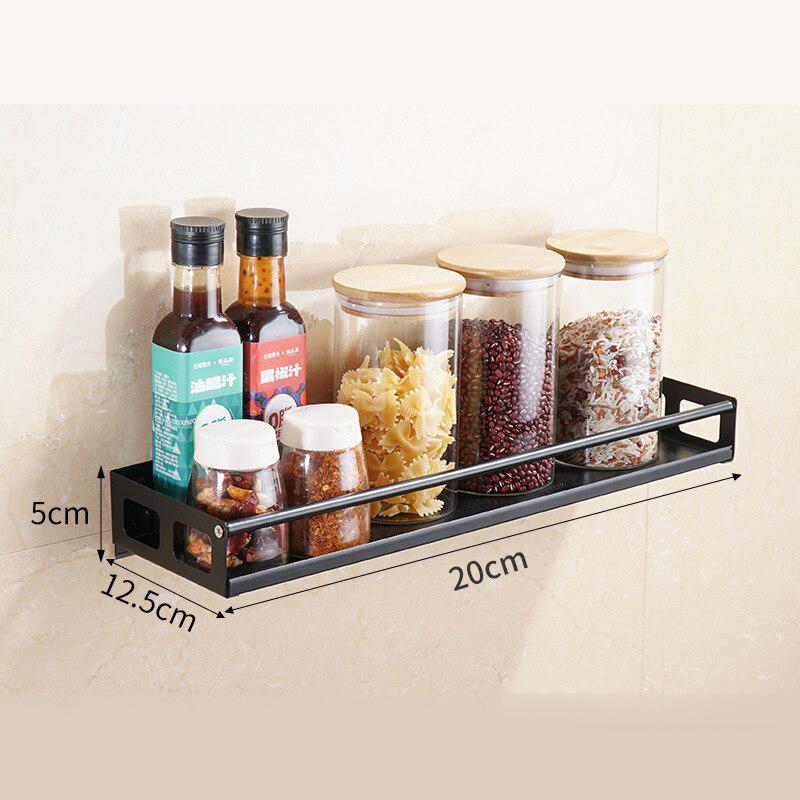 Northio Mensola da parete nera - 20 x 12,5 cm - acciaio  