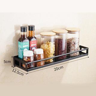 Northio Mensola da parete nera - 20 x 12,5 cm - acciaio  