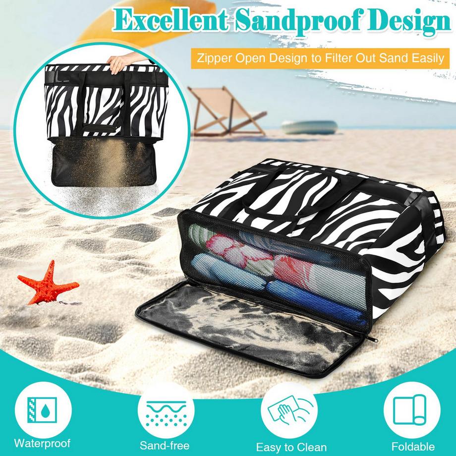 Only-bags.store Grand Sac de Plage Léger Sac de Piscine  