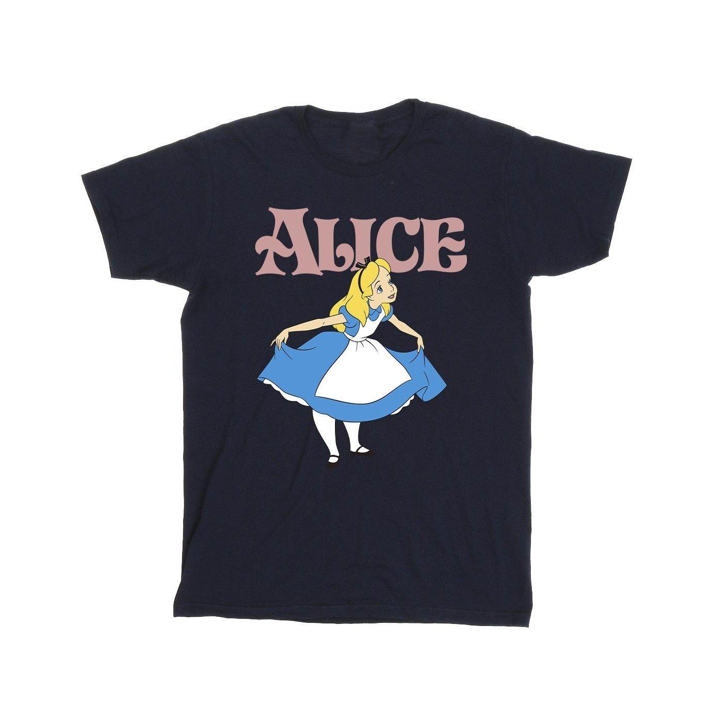 Image of Alice In Wonderland Take A Bow Tshirt Herren Marine L