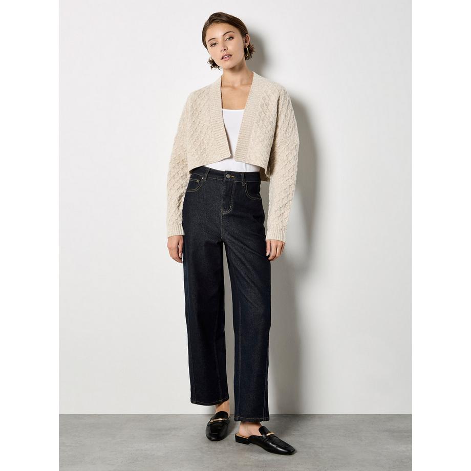 APRICOT Cardigan en maille tressée  