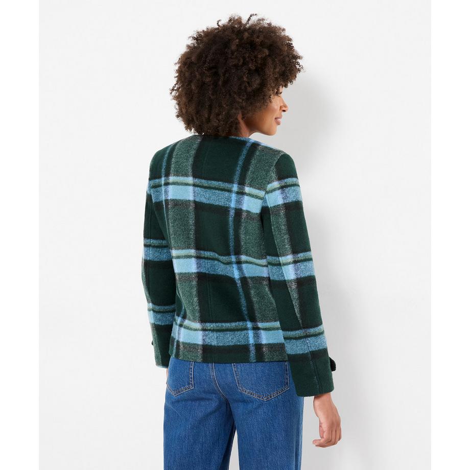 Joe Browns Veste à Carreaux Willow avec Écharpe Amovible  
