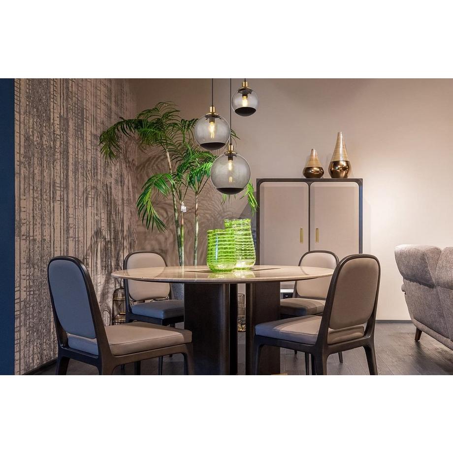 mutoni Lampe suspendue Potter métal noir mat 3xE27  