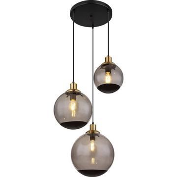 Lampe suspendue Potter métal noir mat 3xE27