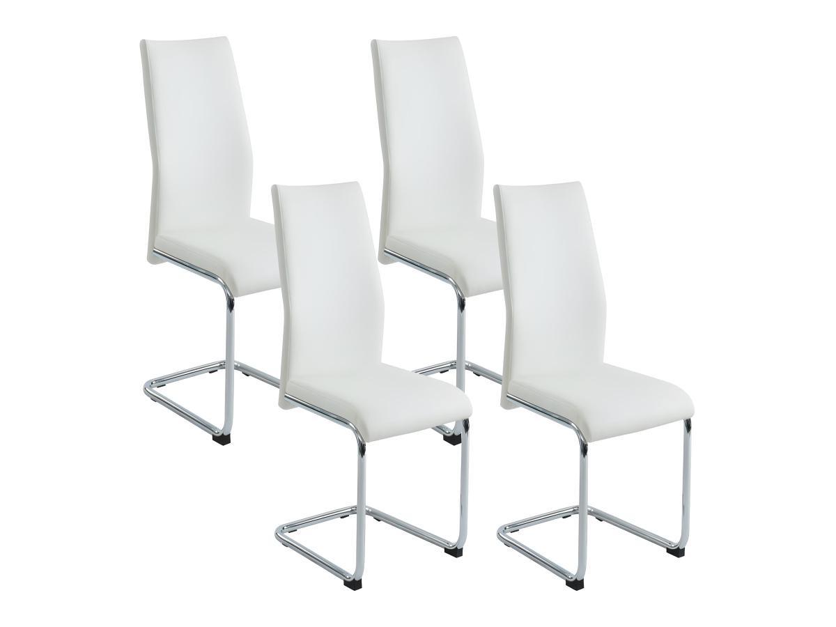 Vente-unique Stuhl 4erSet Kunstleder PAULINE  