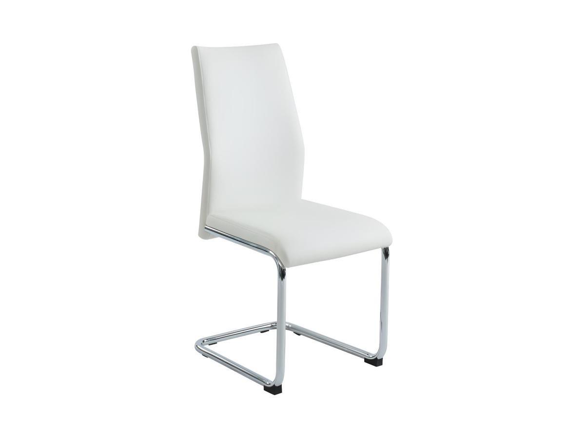 Vente-unique Stuhl 4erSet Kunstleder PAULINE  