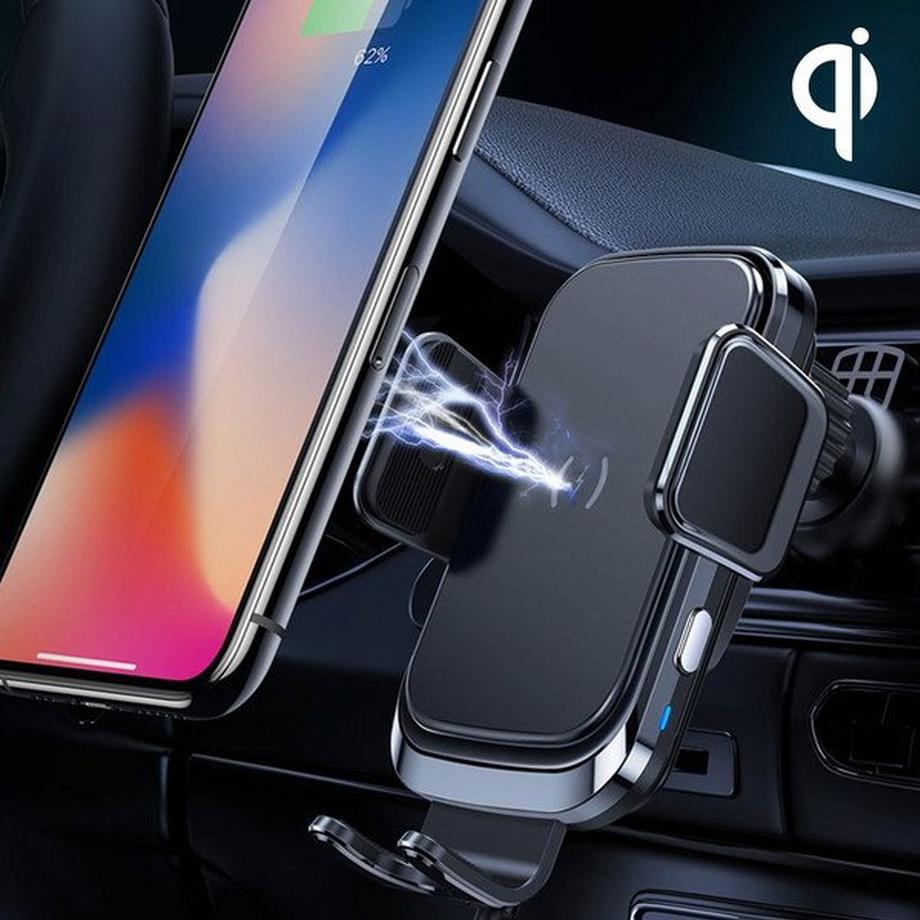 Avizar  Support Voiture Charge QI Forcell Noir 