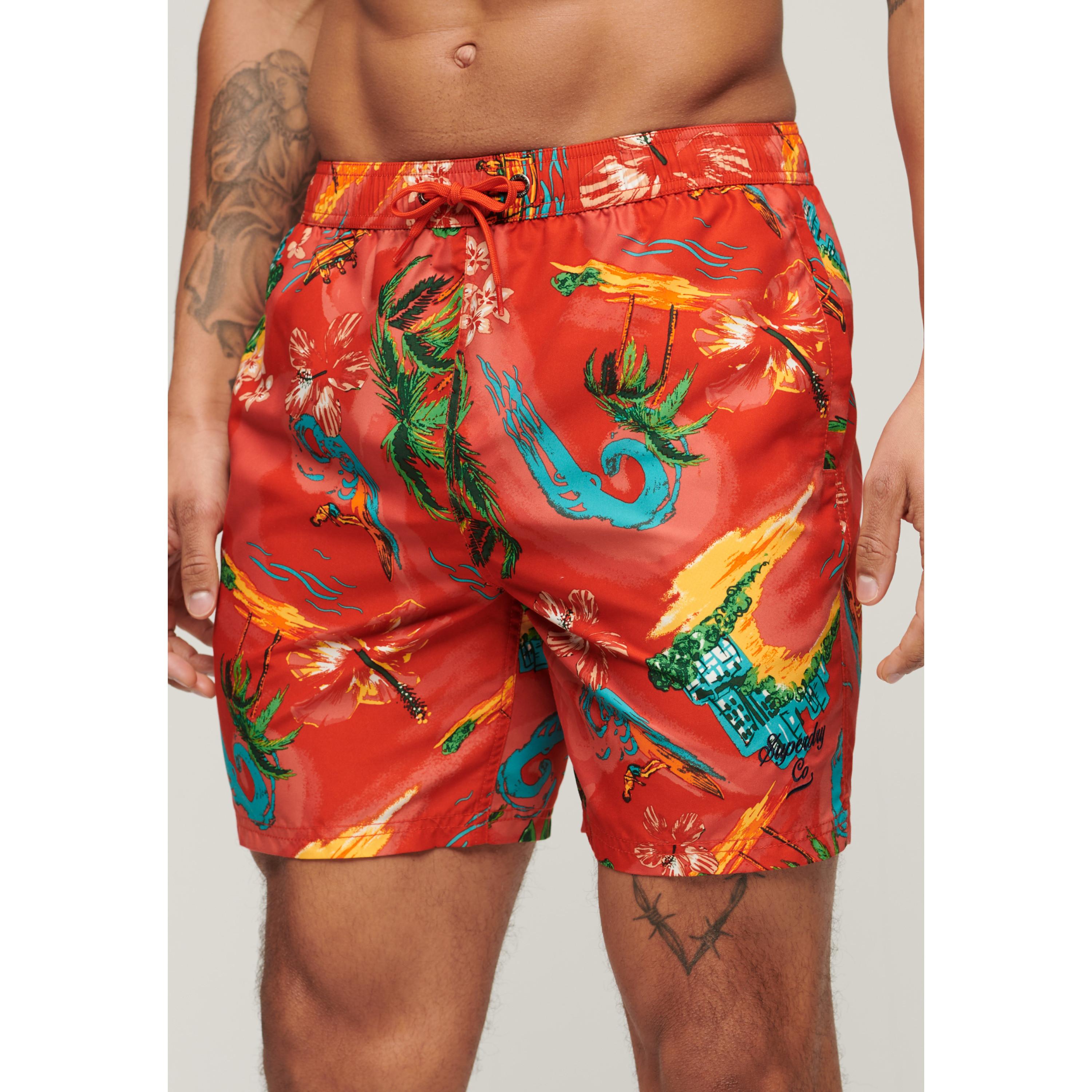 Superdry  hort da bagno con tampa hawaiana uperdry 