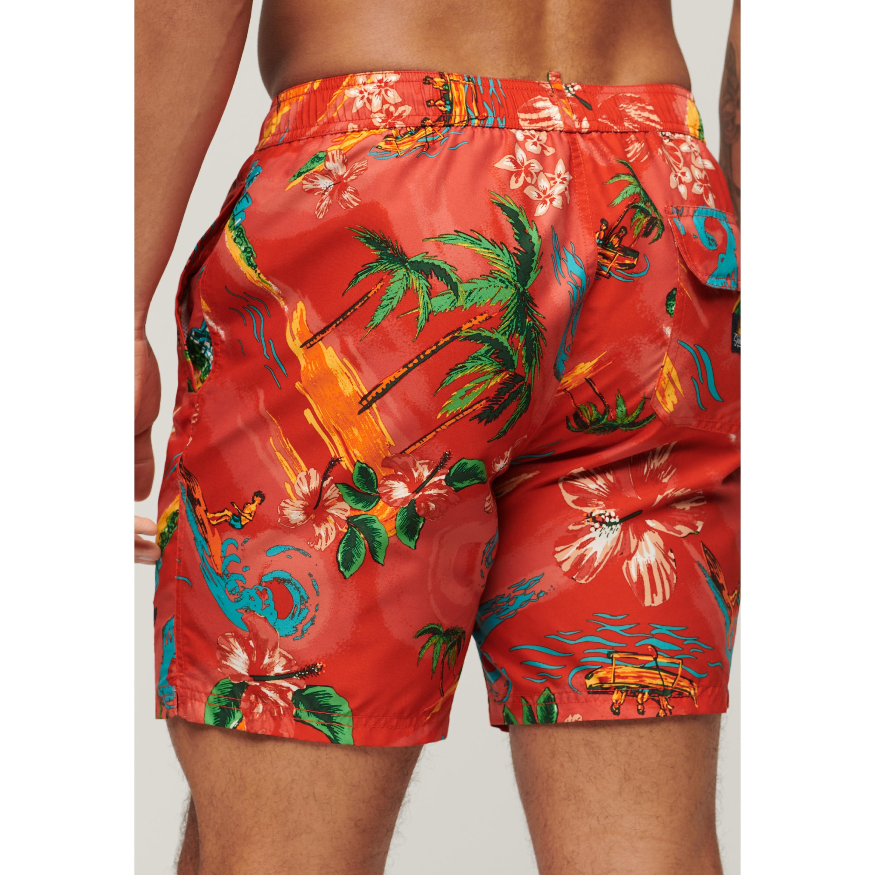 Superdry  hort da bagno con tampa hawaiana uperdry 