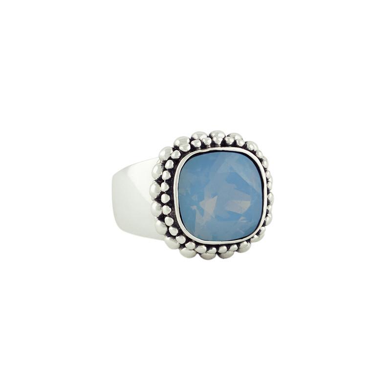 Image of Cocktailring "aisha" Damen Hellblau 54