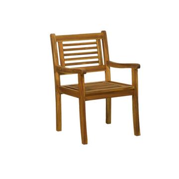 Fauteuil de jardin en acacia, huilé naturellement