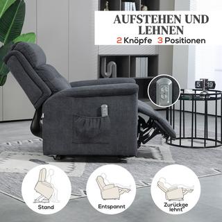 HOMCOM  Fauteuil avec aide à se lever 