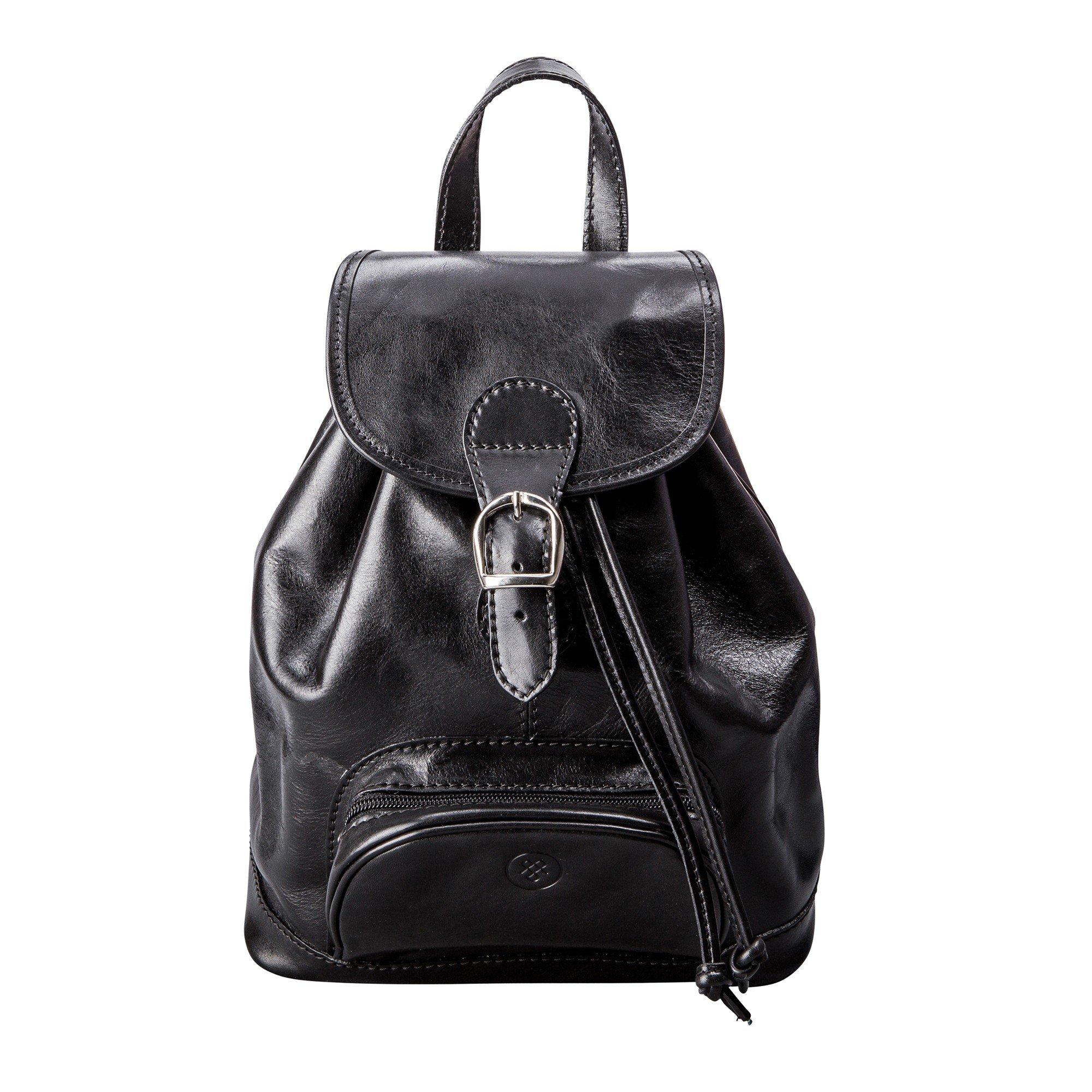Image of Sparano - Leder Rucksack Damen Schwarz ONE SIZE