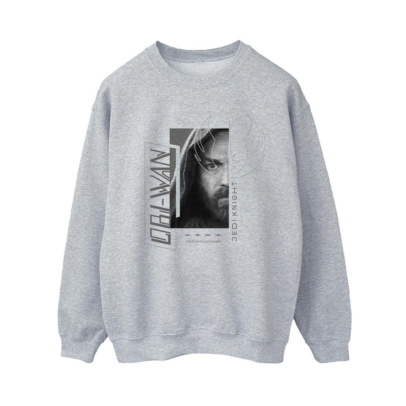 Image of Obiwan Kenobi Jedi Scifi Collage Sweatshirt Damen Grau L